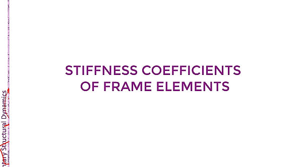 Frame-Element Stiffness Coefficients (01d)